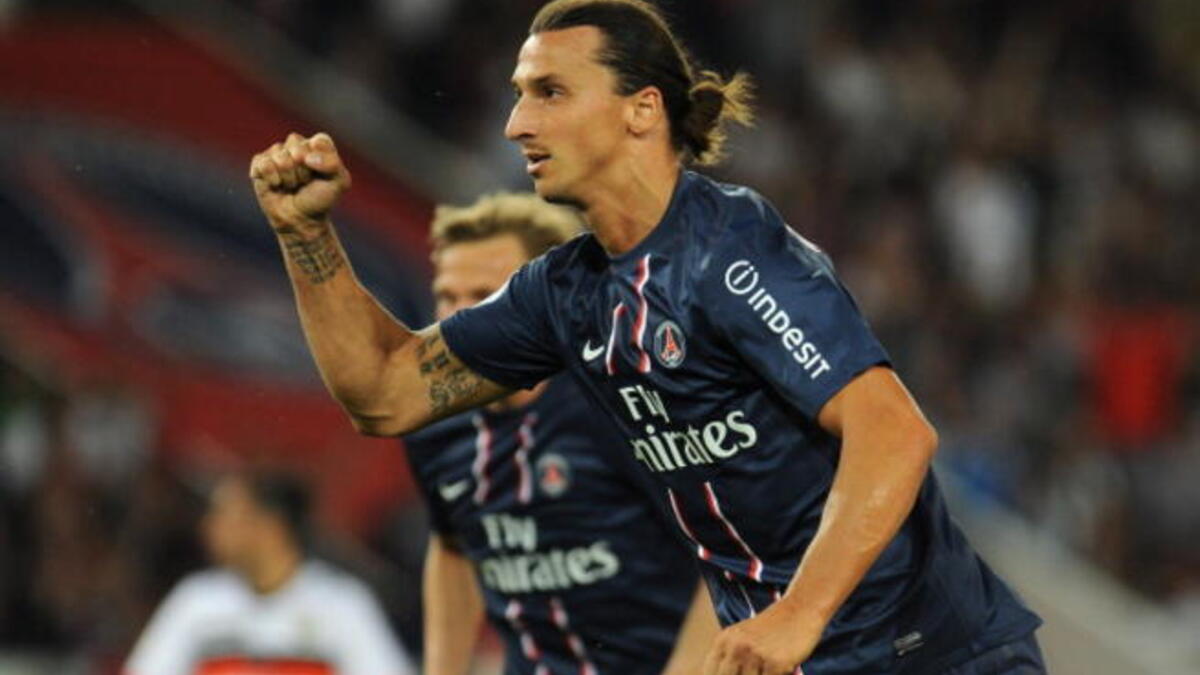 Zlatan Ibrahimovic gives goals to the French team, signed over to PSG 2012