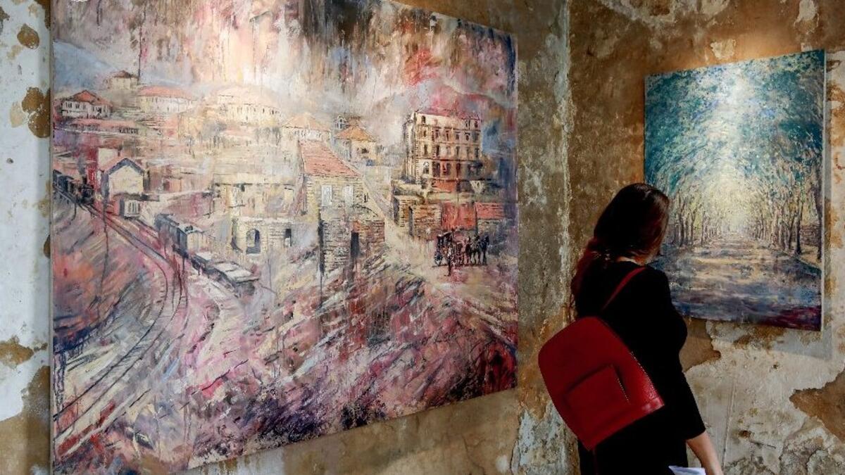 Increasingly impressive art exhibition in Lebanon's Sofar Grand Hotel (AFP)