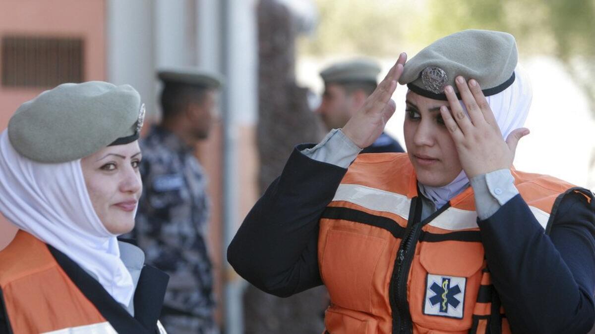 In addition to the army, many officers in the civil state agencies took part in the Dead Sea search and rescue operation. (Twitter)