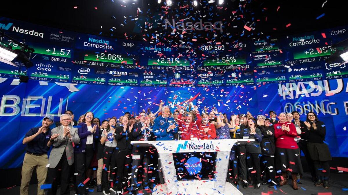 Celebrations captured in Pasendena & New York City took place yesterday after our @NASAInSight spacecraft landed safely on Mars. (Twitter/@NASA)