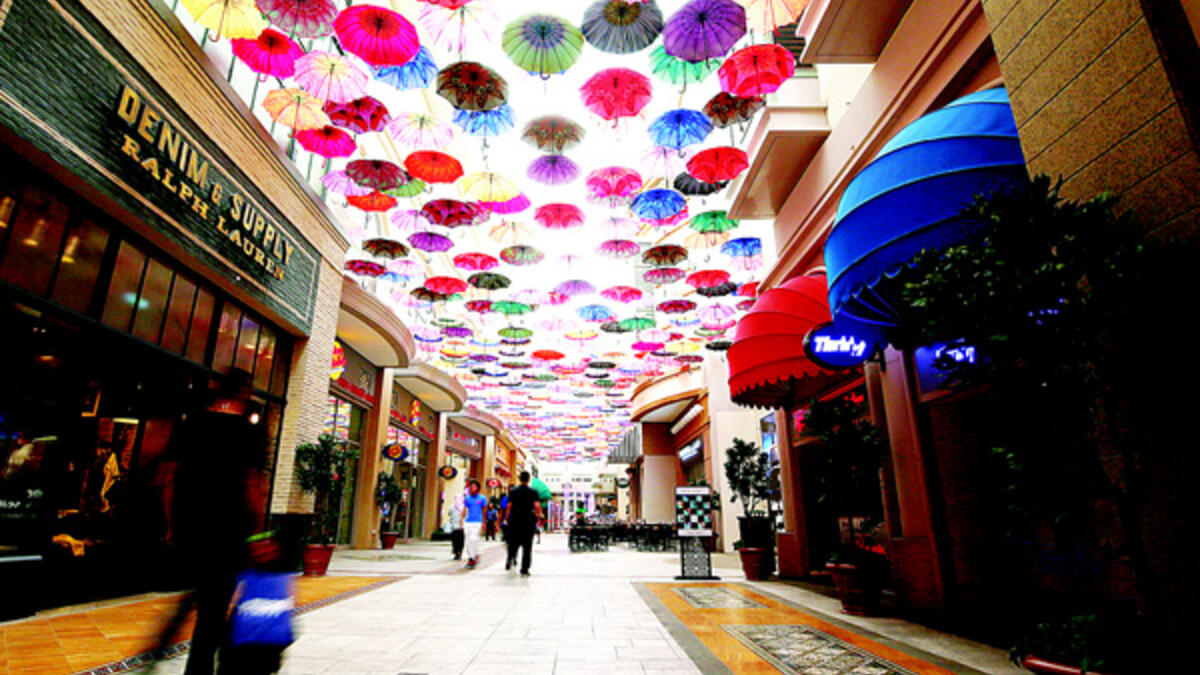 Dubai Mall has recently unveiled a vibrant umbrella art display on the ceiling of one area. (arabtimesonline.com)
