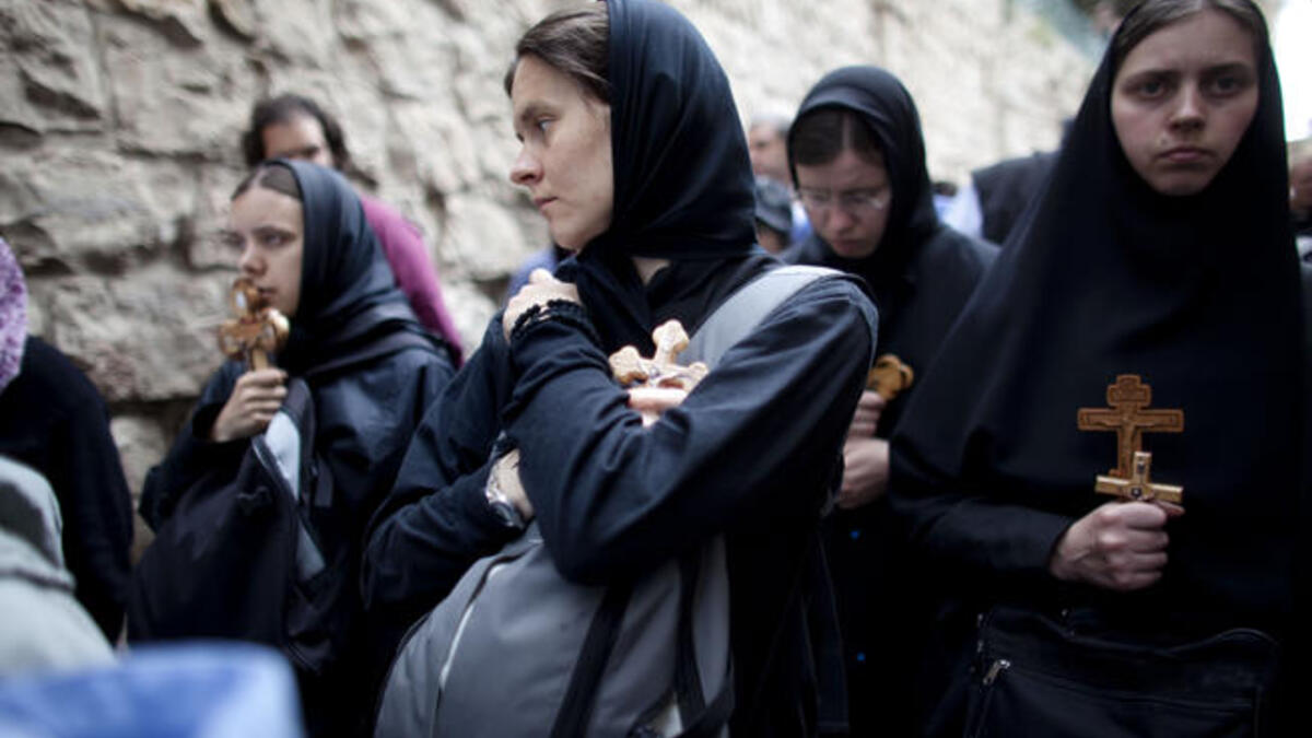 Jerusalem prevails: in spite of hardship on Good Friday for pilgrims who were hassled by Israeli security, Armenian, Greek, Coptic and Syrian Orthodox Christians from all over the world participated since early Saturday in celebrations in the streets of the Old City.