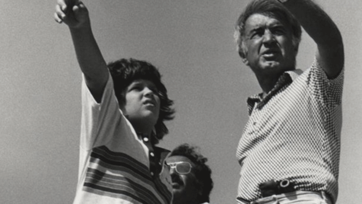 Father, Moustapha Akkad and son, courtesy of Akkad family.