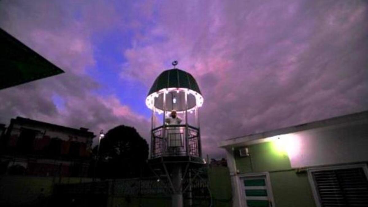 Nepal: A Nepalese Muslim man preforms the Jummat-Ul-Vida, the last Friday prayers, ahead of the Eid al-Fitr festival during the month of Ramadan at the Kashmiri Mosque in Kathmandu.