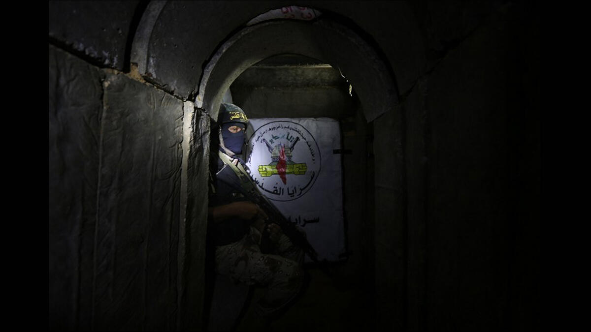 hamas soldiers tunnel israel