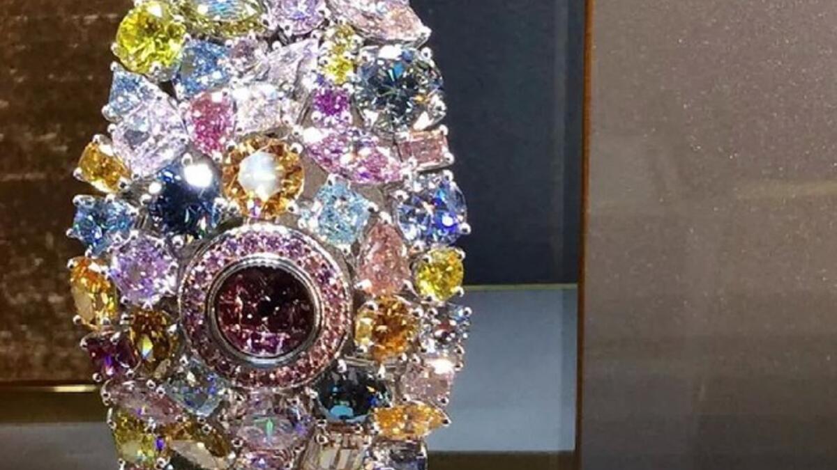 Graff Diamonds Hallucination at $55 million: Unveiled at the Baselword Watch and Jewelry Fair, this unprecedented watch is made up of 110 carats of diamonds. Diamonds of all colors. (pinterest.ca)