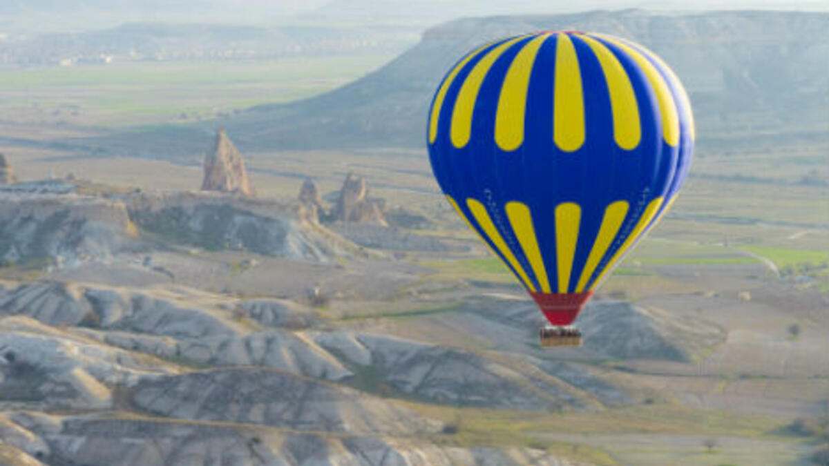 Hot air ballooning: A hot air balloon is a lighter-than-air aircraft consisting of a bag, called an envelope, which contains heated air,You just can enjoy amazing views riding it. (AFP/ File Photo)