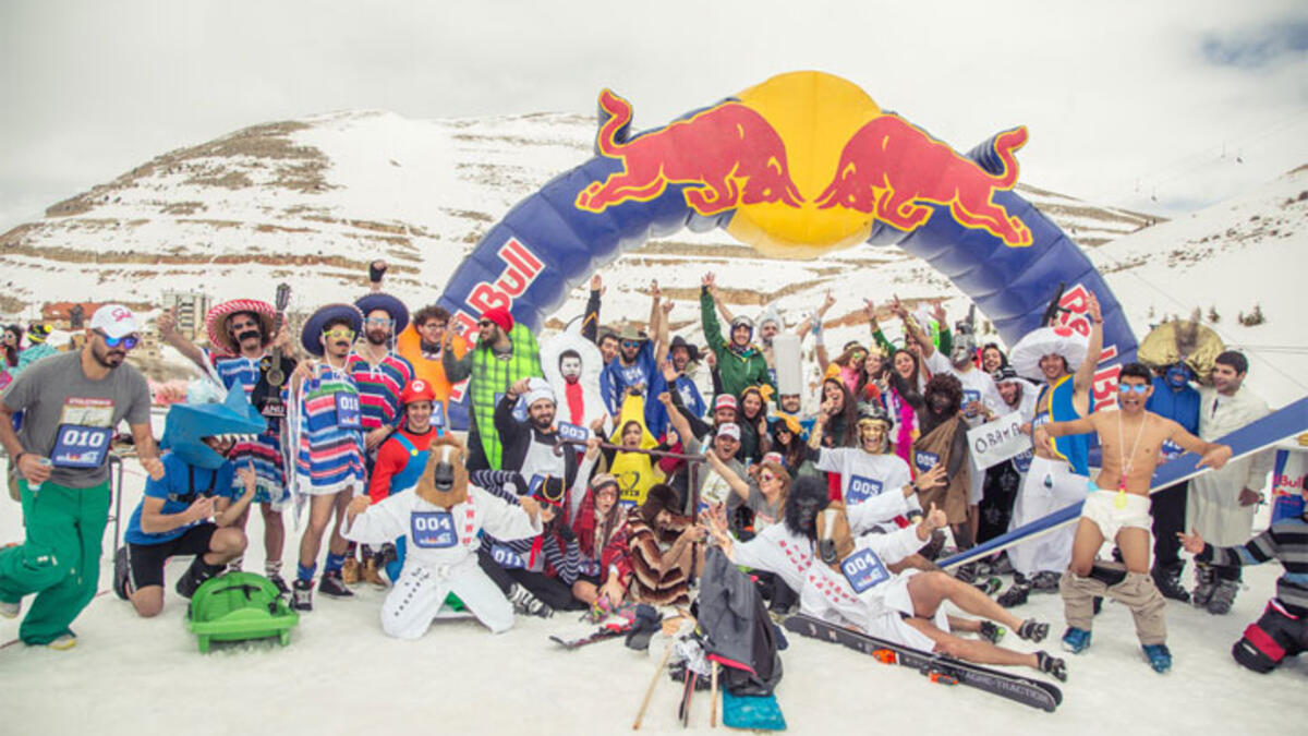 Red Bull held an extreme event in Al Ain