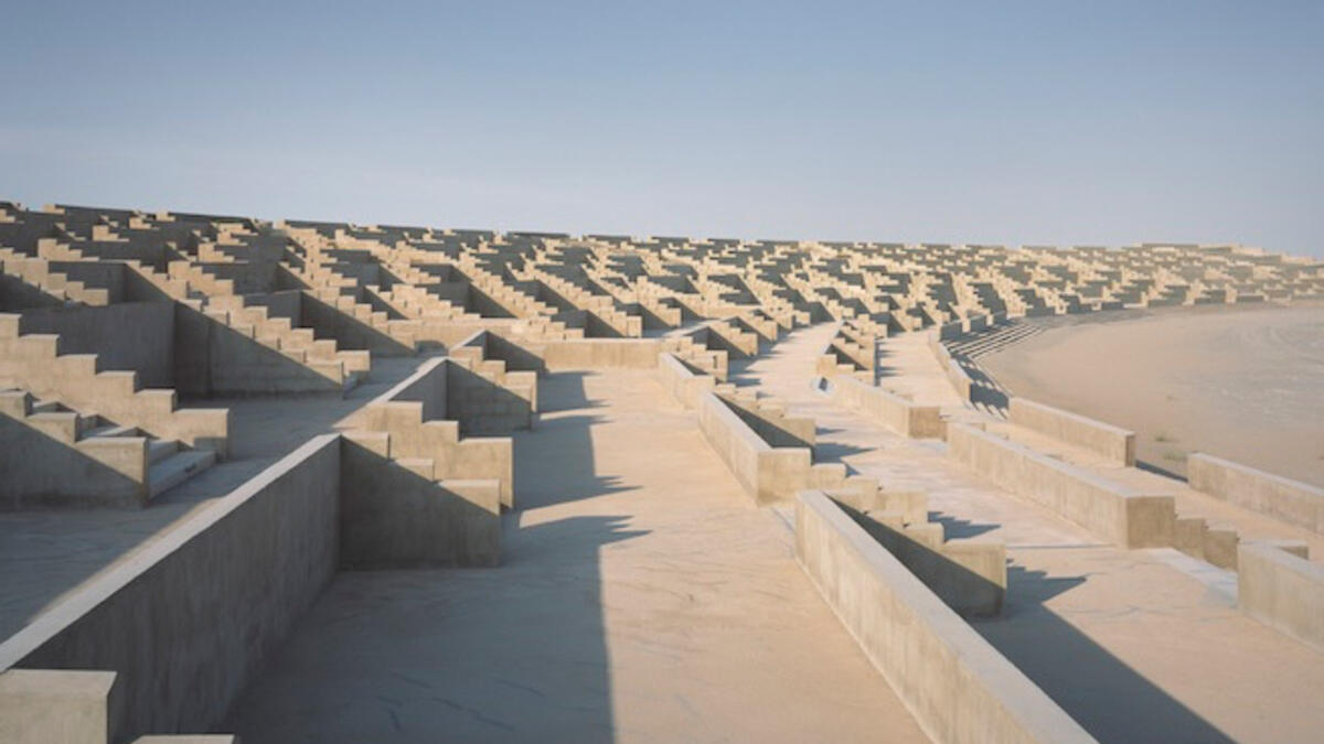 abandoned Dubai amphitheater