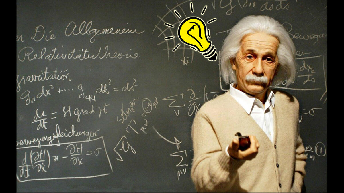 Einstein thinking bulb #If Einstein was Lebanese