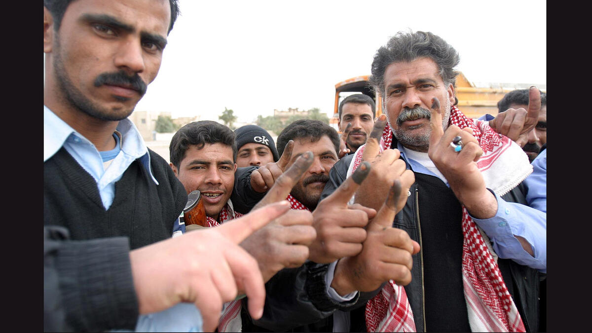 iraqis voting in elections