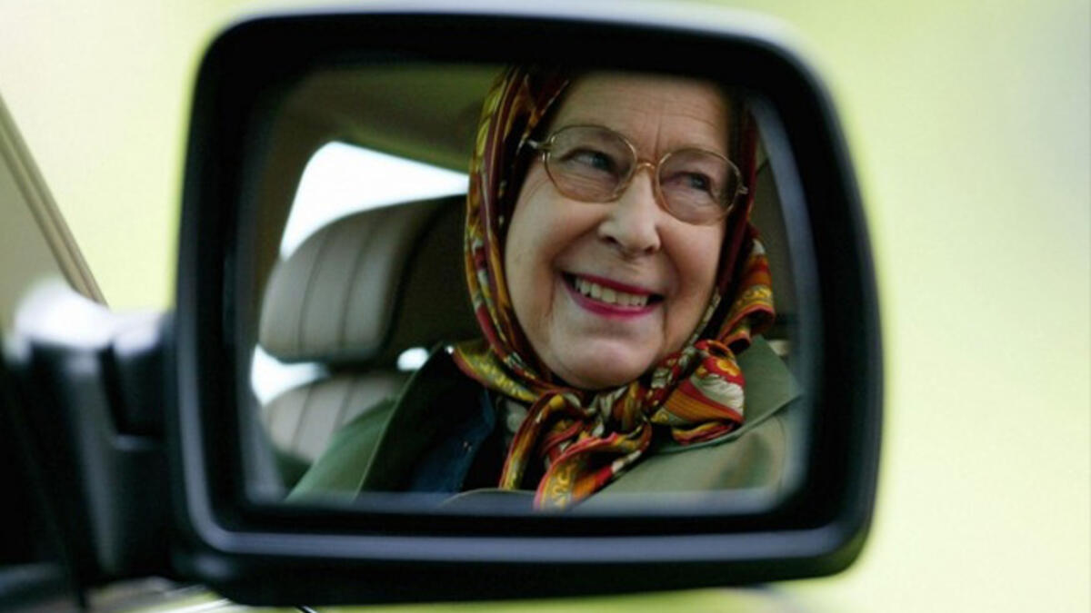 Queen Elizabeth driving