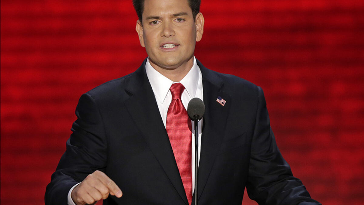 marco rubio talks at debate
