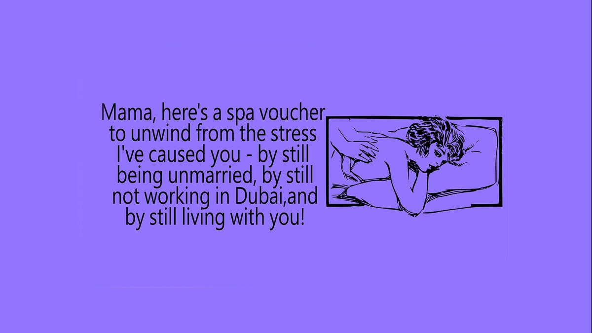 Arab Mother's Day parody cards