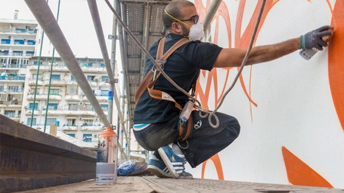 eL Seed graffiti wall Arab artist future plans