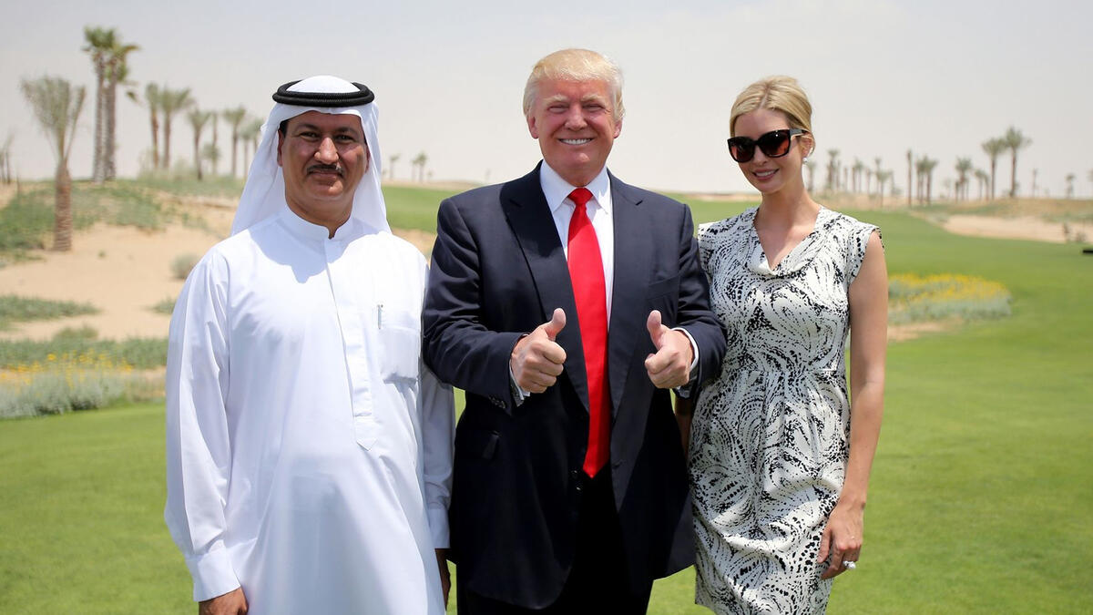 ivanka trump donald trump dubai golf