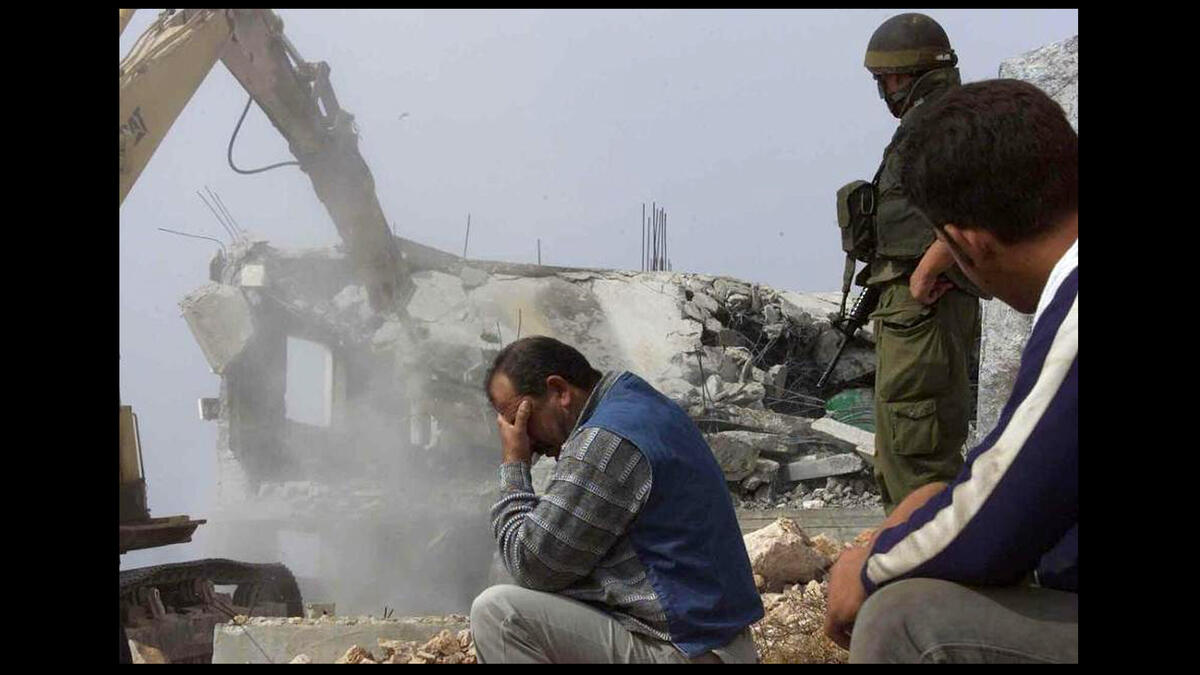 israel demolishes palestinian home