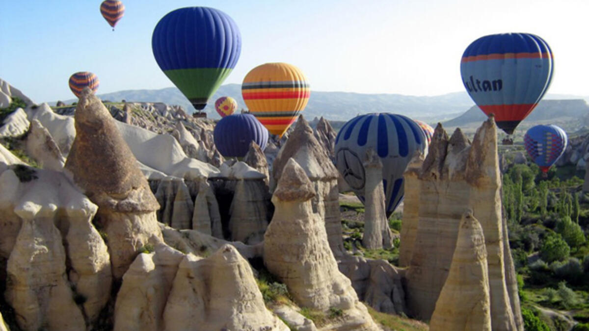 Hot air balloons over Cappadocia