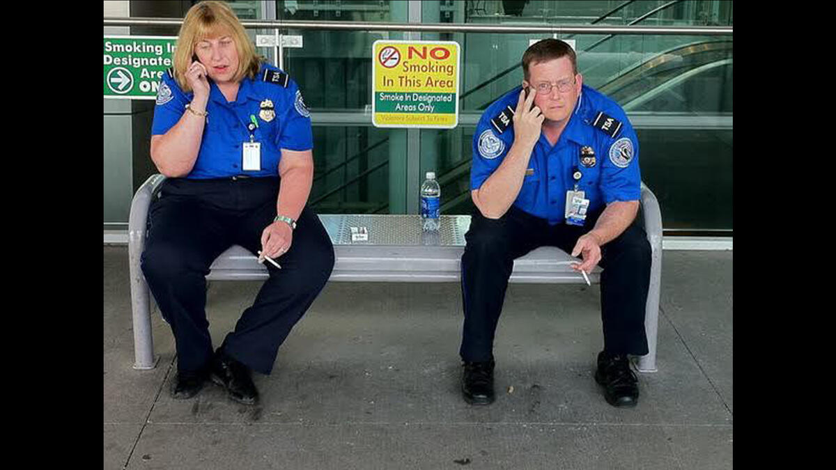 You don't need to be profiled to experience security lunacy. @kaylaholic tweeted what one agent told her, "The less you wear, the less likely we are to touch you. But don't get carried away." @tweetaboutnada posted, "Security told me to pat down my stomach. I said, 'It's not getting any flatter sir. I've been trying that method for years.'"