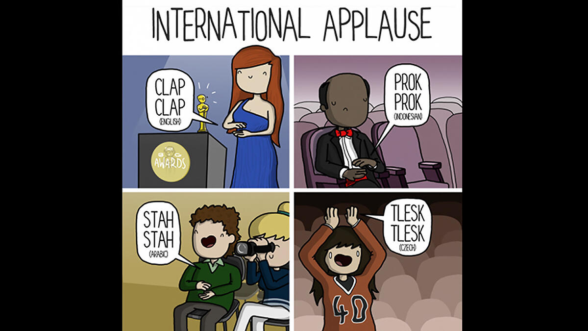 sound of applause in Arabic