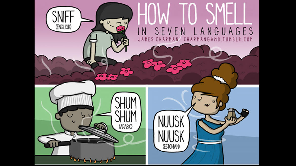 How to sniff in Arabic
