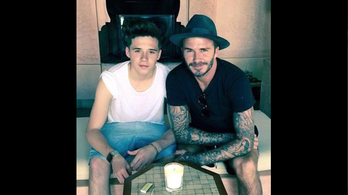 Victoria Beckham threw her husband David a baller 40th birthday bash in Morocco last May. Celebs like Eva Longoria joined the A-list party action. Even the Beckham kids (see Brooklyn in photo) lived it up Maghreb style.