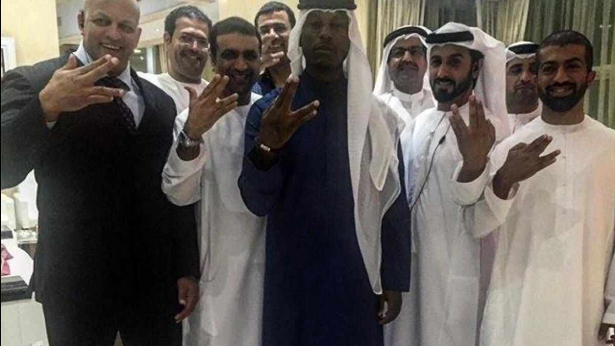 Tyrese Gibson can’t get enough of the UAE. The ‘Furious 7’ star has traveled to the Emirates numerous times for both business and pleasure, most recently over Thanksgiving for the F1 races. Gibson sported the traditional Kandura on his flight, and “royally” enjoyed himself with the VIP in town he considers his second family.