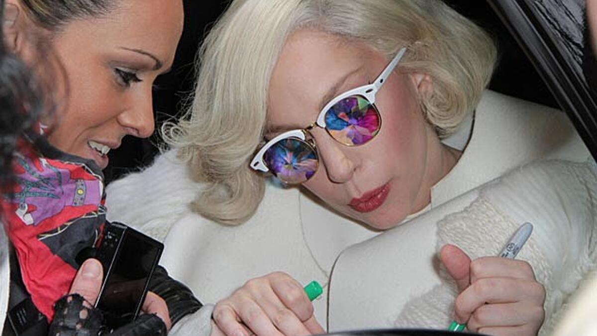 المطربة الأمريكية ليدي غاغا