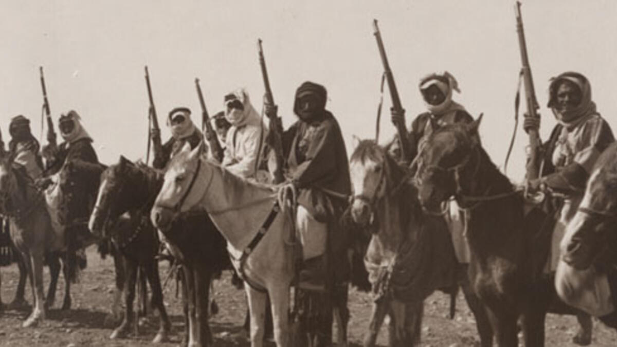 Arab Revolt Tribal Cavalry – Tribes of Jordan and Arabia, c. 1918. (brightstar-jo.com)