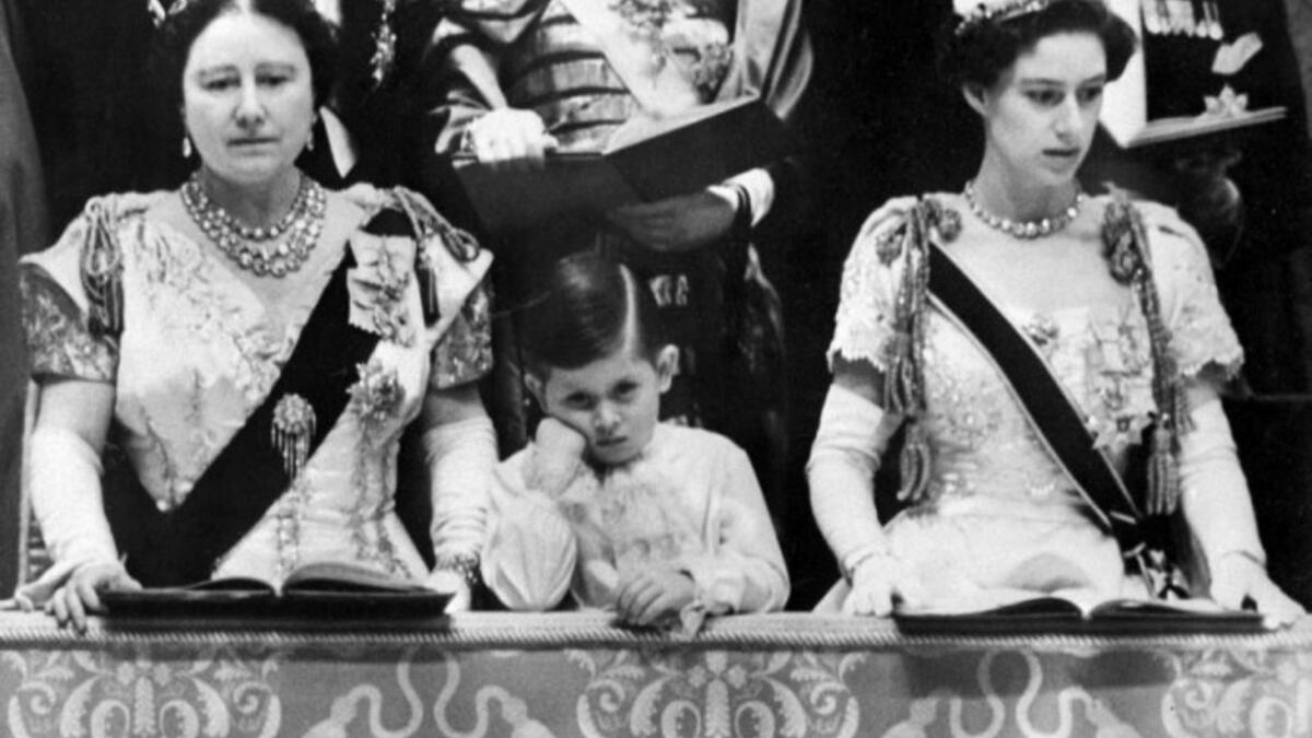 Prince Charles at his mother's coronation