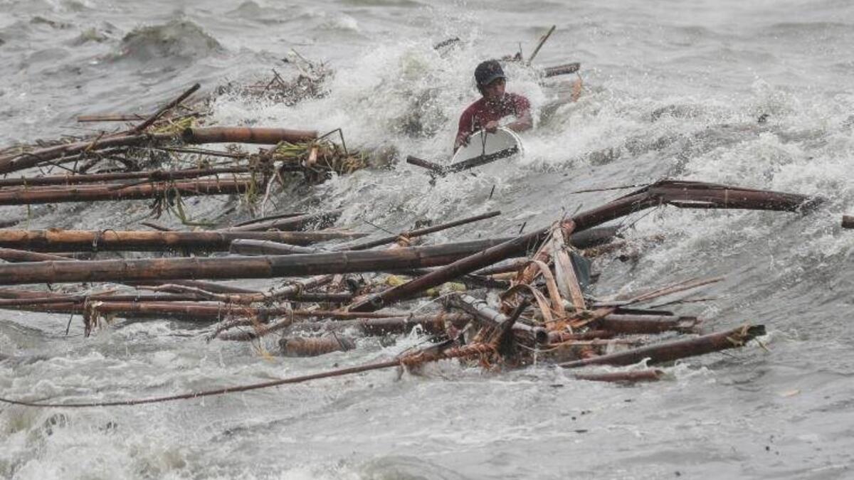 Typhoon Mangkhut slammed into the Philippines early on Saturday (Twitter)