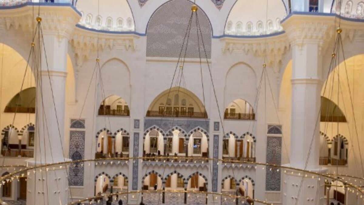 Muslims worshippers arrive for morning prayers at the Camlica Mosque in Istanbul, which opened on March 7, 2019.
Yasin AKGUL / AFP