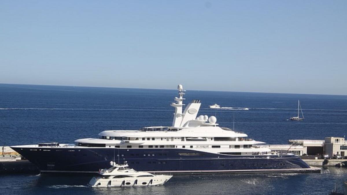 9. Al Mirqab - Hamad bin Jassim bin Jaber Al Thani

This 133m-long superyacht is owned by Qatar’s former Prime Minister, Hamad bin Jassim bin Jaber Al Thani. This monster of the ocean reportedly holds a cinema, an indoor swimming pool and an outdoor jacuzzi.
(Wikipedia - Creative Commons - User: Piponwa)