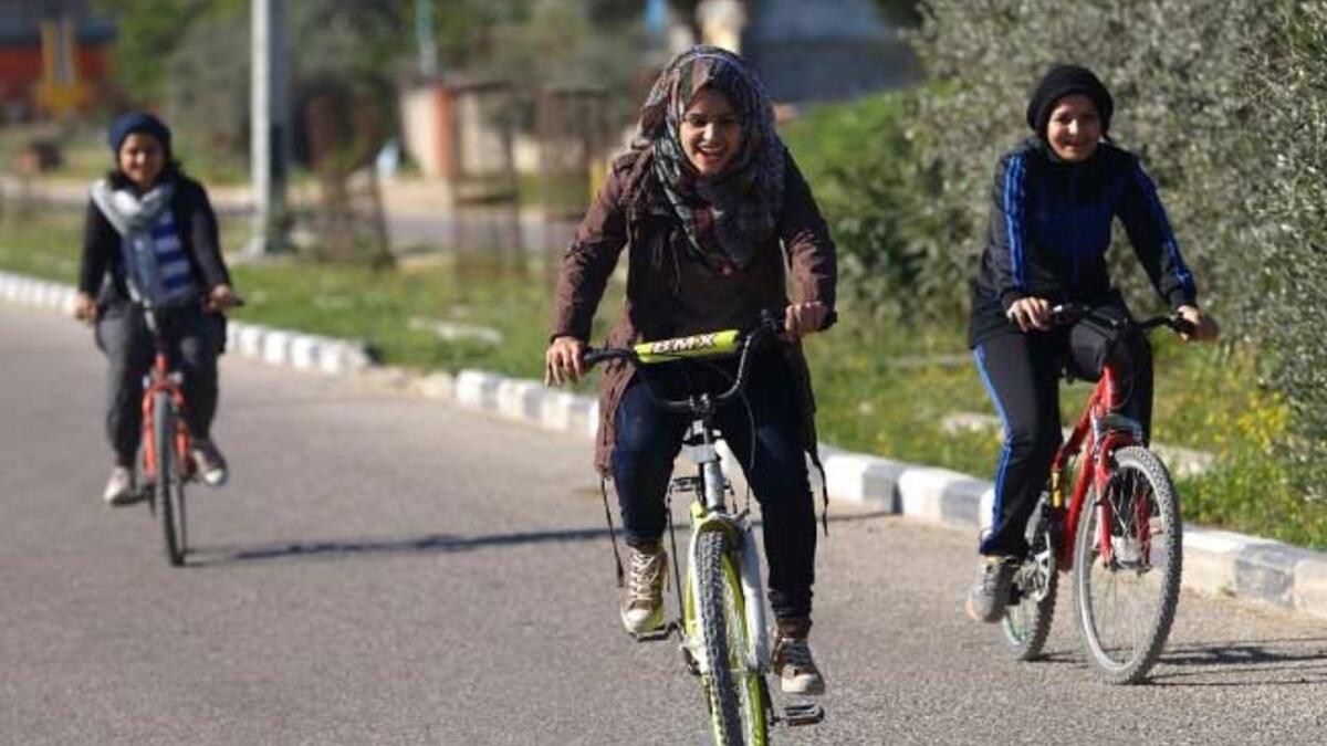 There is something about women and mobility which strikes fear into the hearts of shamers everywhere. Women riding bicycles is still a controversial concept in the Middle East, baffling the rest of us. Is it viewed as a threat to a woman’s virginity or just unsettling to see women on the move?