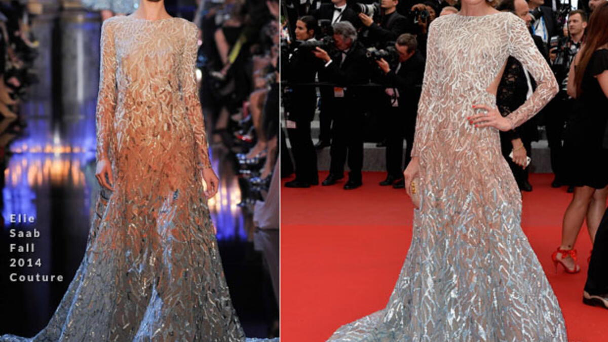 Nieves Alvarez Elie Saab Cannes