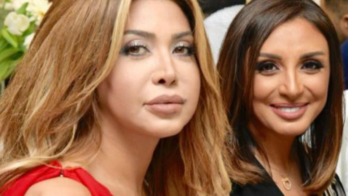 The Golden Star Nawal Al Zoghbi and Angham sat next to each other