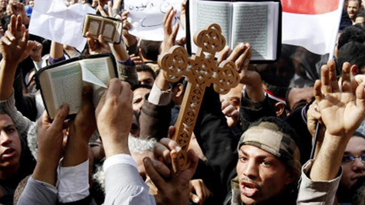 On Friday during the 2011 Egyptian uprising, Christian protesters in Tahrir Square joined hands to form a protective cordon around their Muslim countrymen so they could pray in safety. On Sunday, Muslims returned the favor. They surrounded Christians celebrating Mass in Tahrir Square, ground zero for the pro-democracy protests.