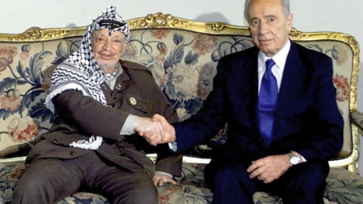 Yaser arafat Shimon peres