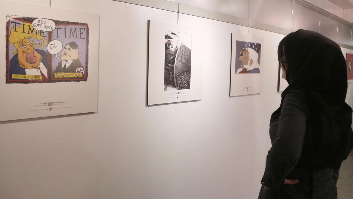 Trump and Hitler grace the cover of TIME magazine together, an entry from the US itself. (AFP)