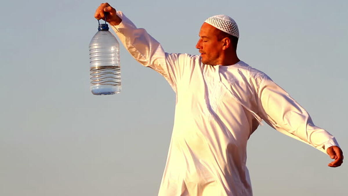 dehydrated Arab man