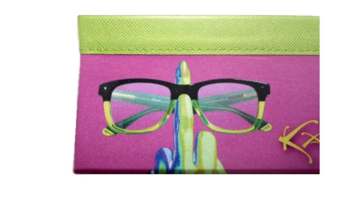 middle finger eyeglass case