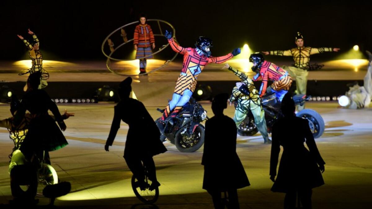 Cirque Du Soleil performs in Riyadh. (FAYEZ NURELDINE / AFP)