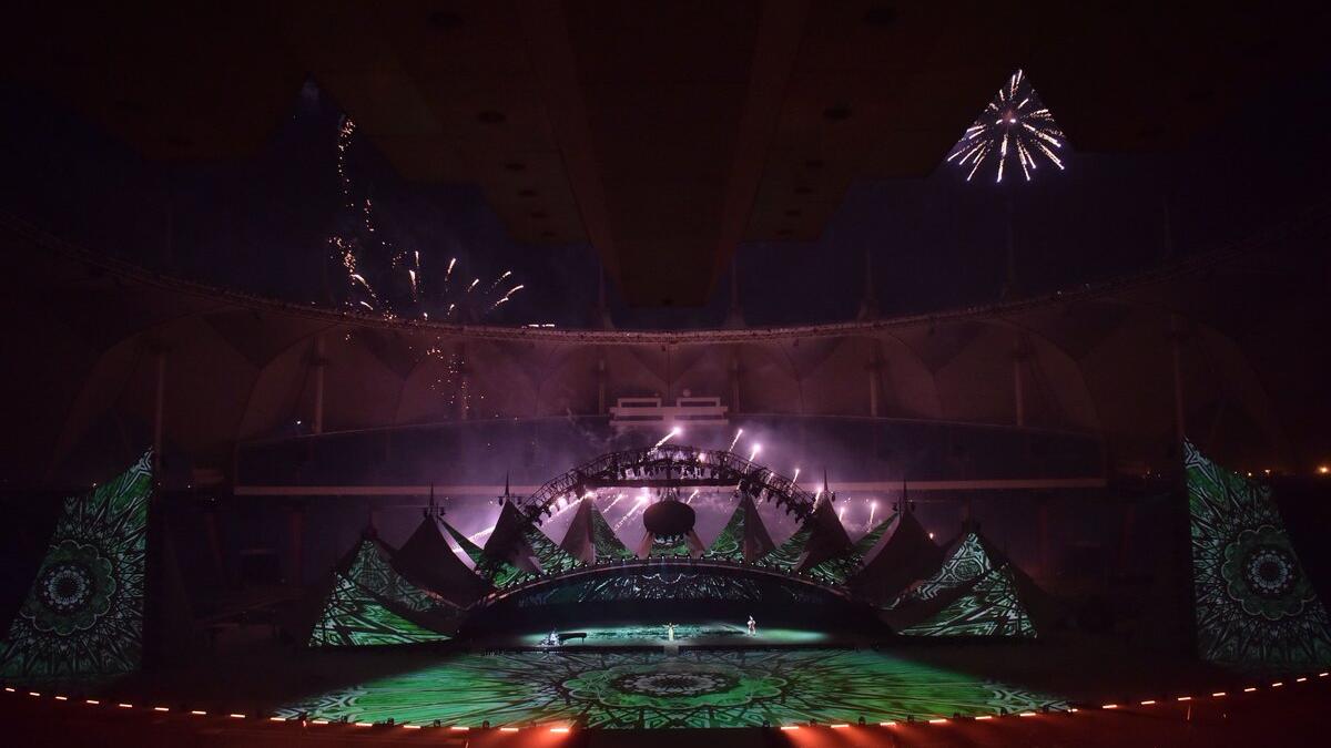 Canadian Cirque Du Soleil performs in Riyadh. (Twitter)