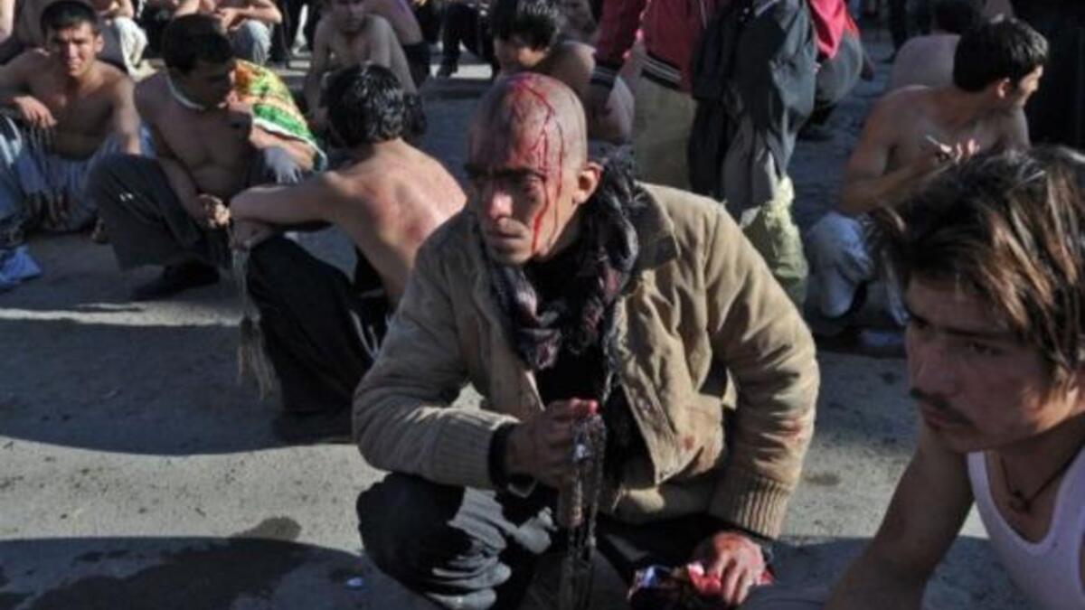 Muslims all observe the commemoration of Ashura: But for Shia Muslims it is marked uniquely by a grieving,
funereal tone, and it is primarily claimed as a Shia affair: Shias, at 15% of world Muslims have their hubs in Lebanon, Yemen, 
Bahrain, Pakistan, Iran, Albania, Afghanistan (pictured), Iraq and Azerbaijan where Ashura is a national holiday.