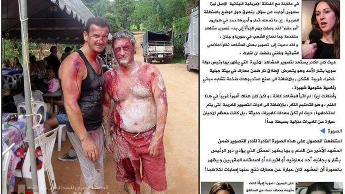 Fake Syrian cities in Hollywood