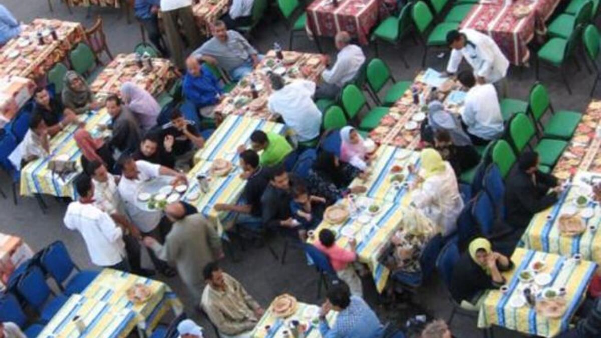 Ramadan Kareem ('is generous'): Celebrities in the Muslim world, notoriously in Egypt, like to donate to charity at Ramadan, 
whilst in turn spending a lot on those 
public extravagant displays of their bounty.  Some spend extortionately in laying on their "Rahman tables" for instance.