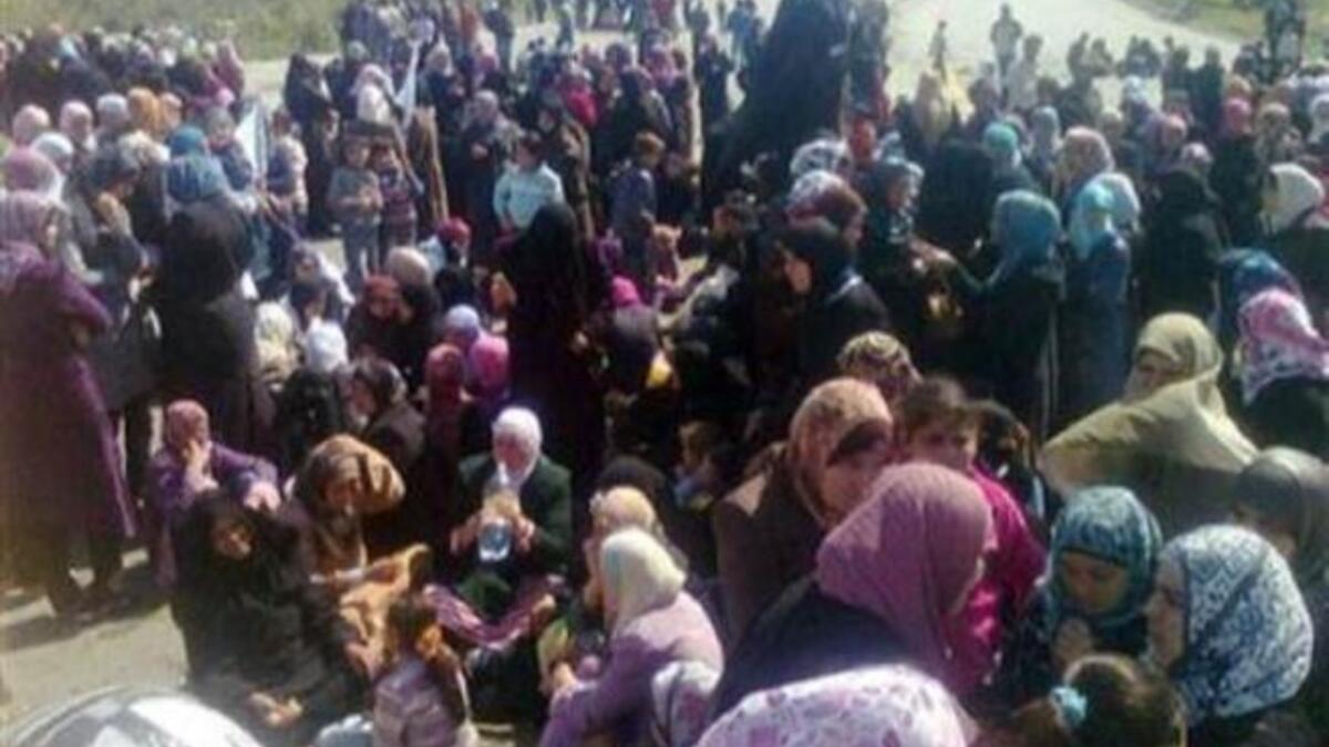 Syria: Funniest slogans from marches: lyrics to Egyptian song ONE APPLE THAT HASN'T FALLEN  FAR FROM THE TREE. Slogans as LEAVE NOW popularized by the Egyptian revolution, and a banner BANIYAS, TRULY, YOUR WOMEN PUT MEN TO SHAME. Baniyas, the Essex of Syria?