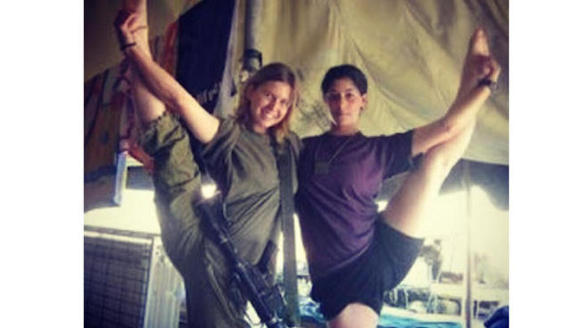 First rule of IDF training: Become flexible so you can climb in and out of those tanks with ease.