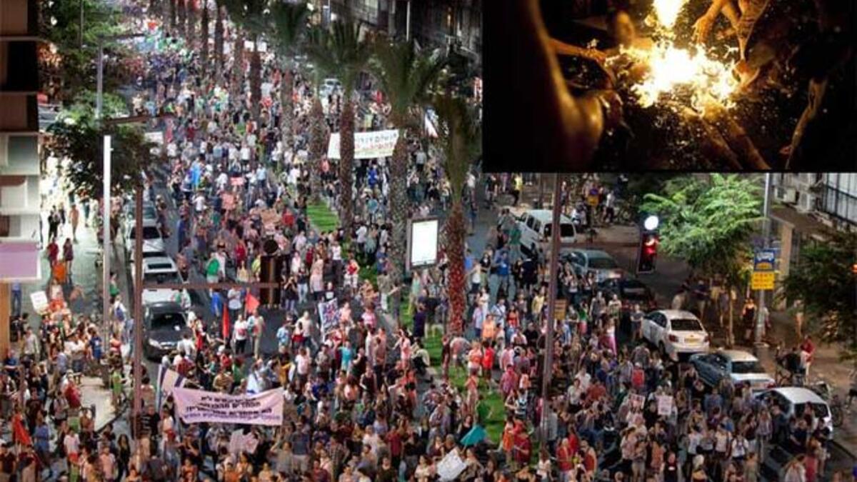 Arab Spring goes Israeli as Tel Aviv protests and Israelis burn