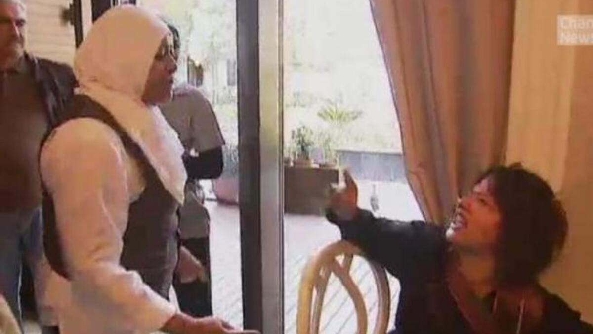 Channel 4: “I personally  saw a waiter and a waitress raise a knife to try to stop this woman talking.”